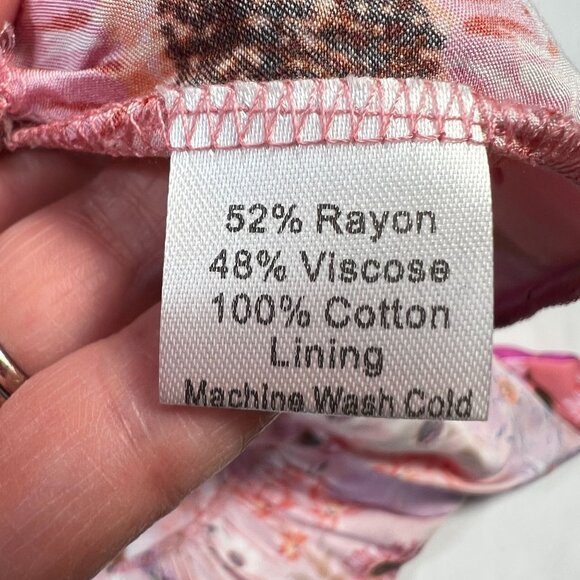 Rachel Parcell Belted Floral Long Sleeve Tiered Shirtdress Botanical Floral 4 - Picture 16 of 16